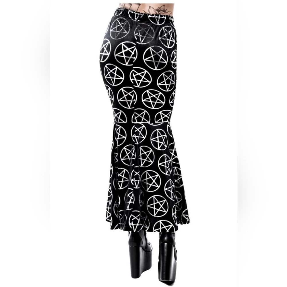 Rare/Deadstock/Soldout Killstar Pentagram Mermaid Maxi Skirt - Picture 2 of 3